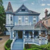 Blue House New Orleans Diamond Painting