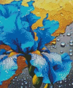 Blue Iris Diamond Painting