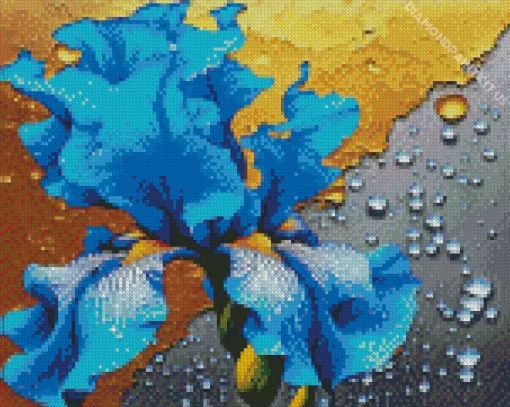 Blue Iris Diamond Painting