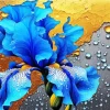 Blue Iris Diamond Painting