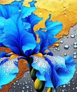 Blue Iris Diamond Painting