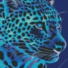 Blue Jaguar Animal Diamond Painting