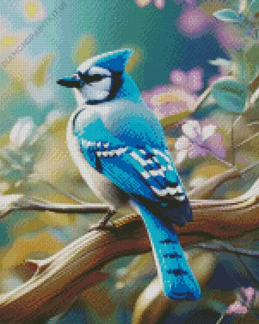 Blue Jay Diamond Painting