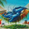 Blue Lobster Art Diamond Painting