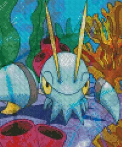 Blue Lobster Pokemon Diamond Painting