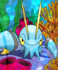 Blue Lobster Pokemon Diamond Painting