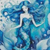 Blue Mermaid Diamond Painting