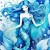 Blue Mermaid Diamond Painting