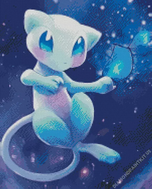 Blue Mew Pokemon Diamond Painting