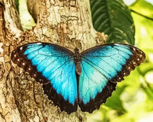 Blue Morpho Butterfly Diamond Painting