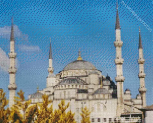 Blue Mosque Diamond Painting