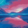 Blue Pink And Purple Sunset Diamond Painting