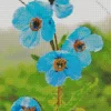 Blue Poppies Diamond Painting