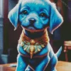 Blue Puppy Diamond Painting