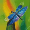 Blue Purple Dragonfly Diamond Painting