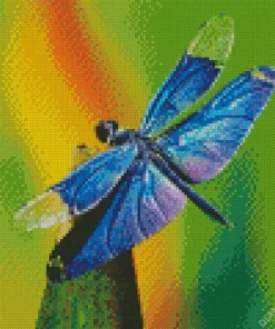 Blue Purple Dragonfly Diamond Painting