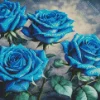 Blue Roses Diamond Painting