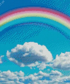 Blue Sky Rainbow Diamond Painting