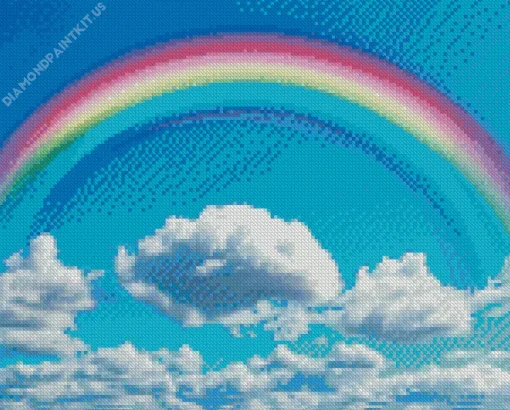 Blue Sky Rainbow Diamond Painting