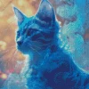 Blue Smoke Cat Diamond Painting