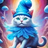 Blue Smurf Cat Diamond Painting