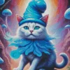 Blue Smurf Cat Diamond Painting