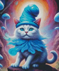 Blue Smurf Cat Diamond Painting