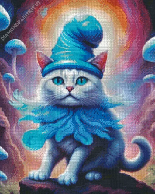 Blue Smurf Cat Diamond Painting