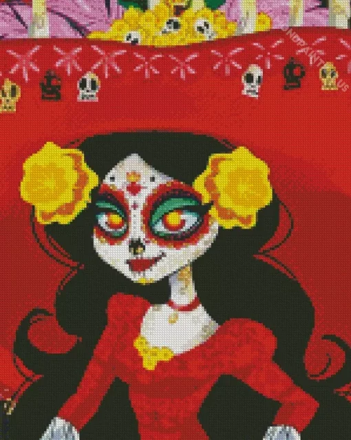 Book Of Life La Muerte Diamond Painting