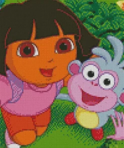 Boots And Dora Diamond Painting