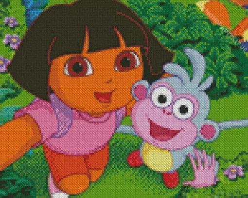 Boots And Dora Diamond Painting