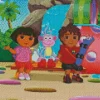 Boots Dora And Diego Diamond Painting