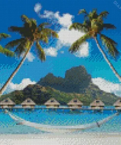 Bora Bora Huts Diamond Painting