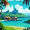 Bora Bora Poster Diamond Painting