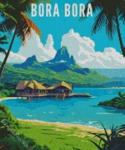 Bora Bora Poster Diamond Painting