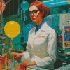 Chemical Engineer Lady Diamond Paintings