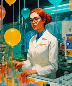 Chemical Engineer Lady Diamond Paintings