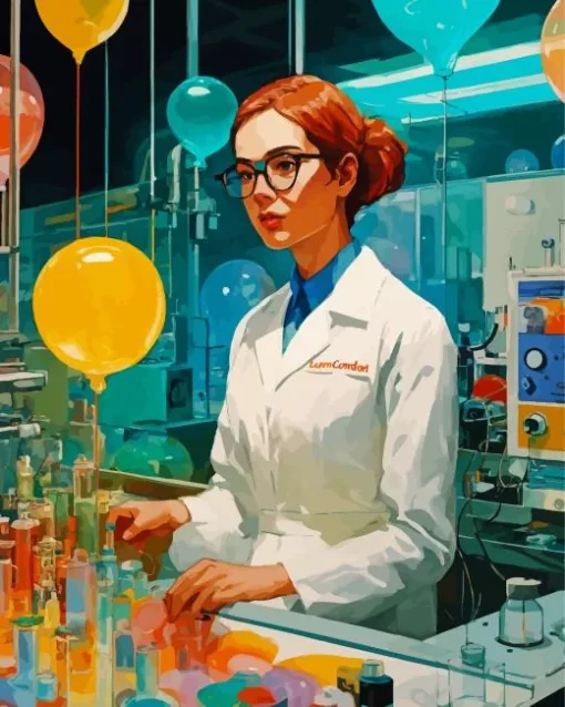 Chemical Engineer Lady Diamond Paintings