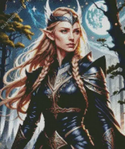 Elf Warrior Diamond Painting