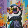 Flower Penguin Art Diamond Painting