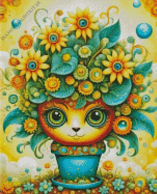 Flower Pot Diamond Painting