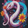 Flower Snake Art Diamond Painting