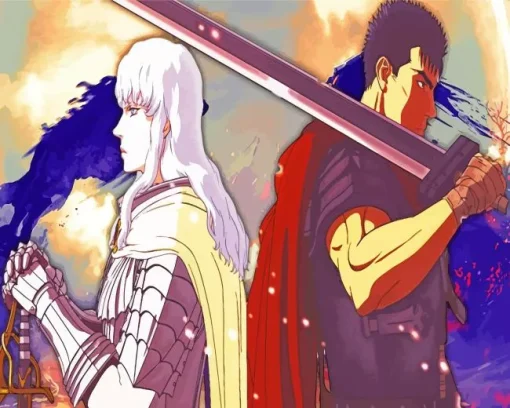 Griffith And Guts Characters Diamond Painting