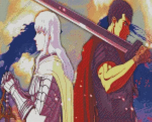 Griffith And Guts Characters Diamond Painting