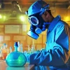 Masked Chemical Engineer Diamond Paintings