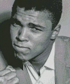 Monochrome Muhammad Ali Diamond Painting