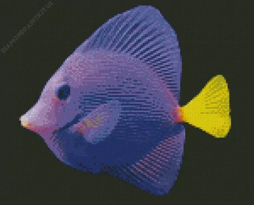 Purple Fish Diamond Painting