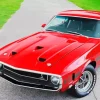 Red Ford 500gt Car Diamond Painting