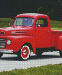 Red Ford F1 Diamond Painting