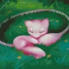 Sleepy Mew Diamond Painting